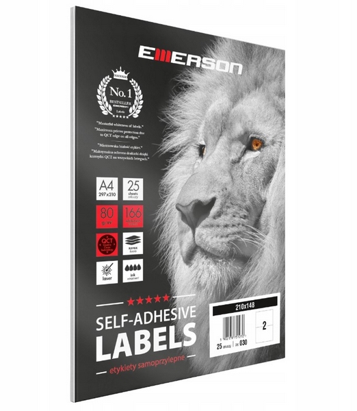 Etyk. Emerson 030 210x148 A4/25ark. eta4210x148w25